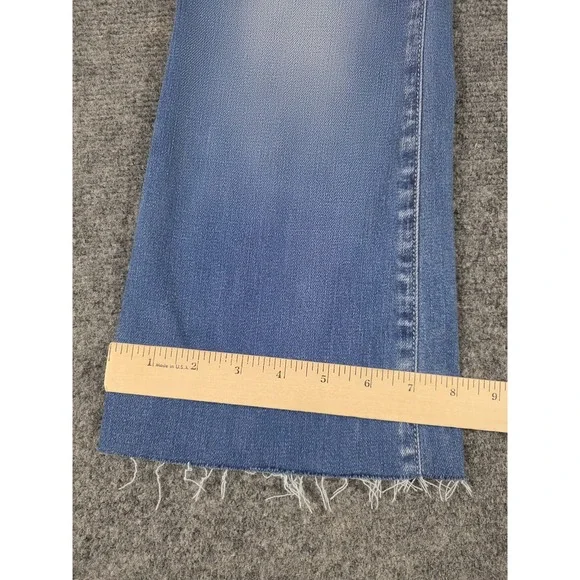 L'agence Womens Light Wash Kendra High Rise Cropped Designer Jeans Size 24 - Picture 5 of 8